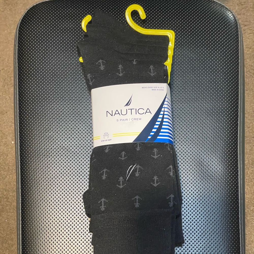 Nautica men’s black dress socks 5pack